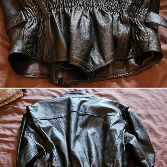 Leather Corsetted/Belted Jacket (NEW) - Picture 5 of 8